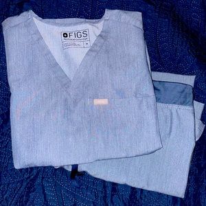 Figs Heather Denim Set Size M